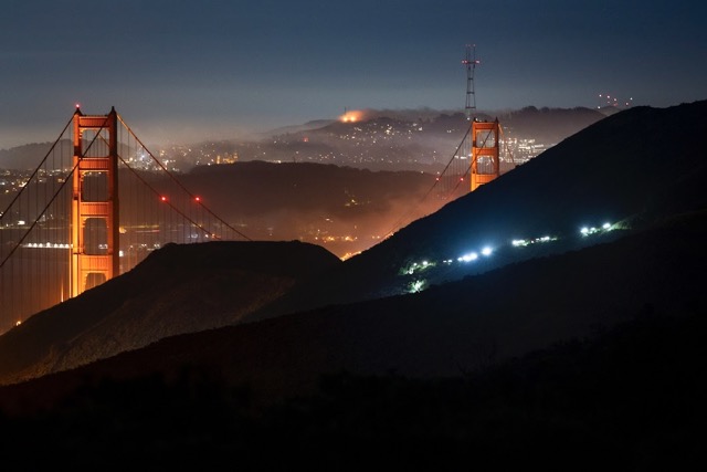 Golden Gate Bridge before the race