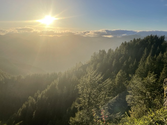 Sunrise over Marin County